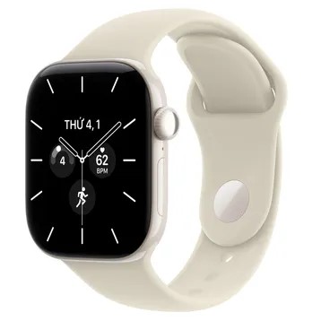 Apple Watch Series 12 5G 42mm Viền Gốm - Dây Cao Su - Chính hãng VN/A Trắng