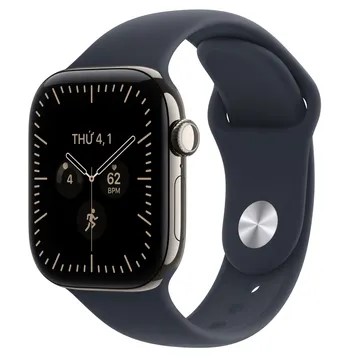 Apple Watch Series 12 5G 46mm Viền Titan - Dây Cao Su - Chính hãng VN/A Titan Tự Nhiên