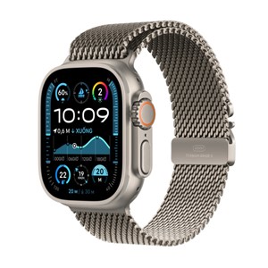 Apple Watch Ultra 2 2024 LTE 49mm Vỏ Titan - Dây Thép - Chính Hãng VN/A Titan Tự Nhiên